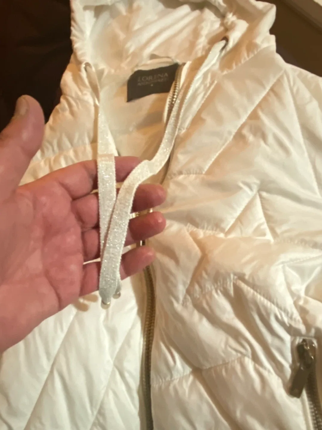 Lorina Antoniazzi White Padded Jacket - Size 42 image indicator(9)