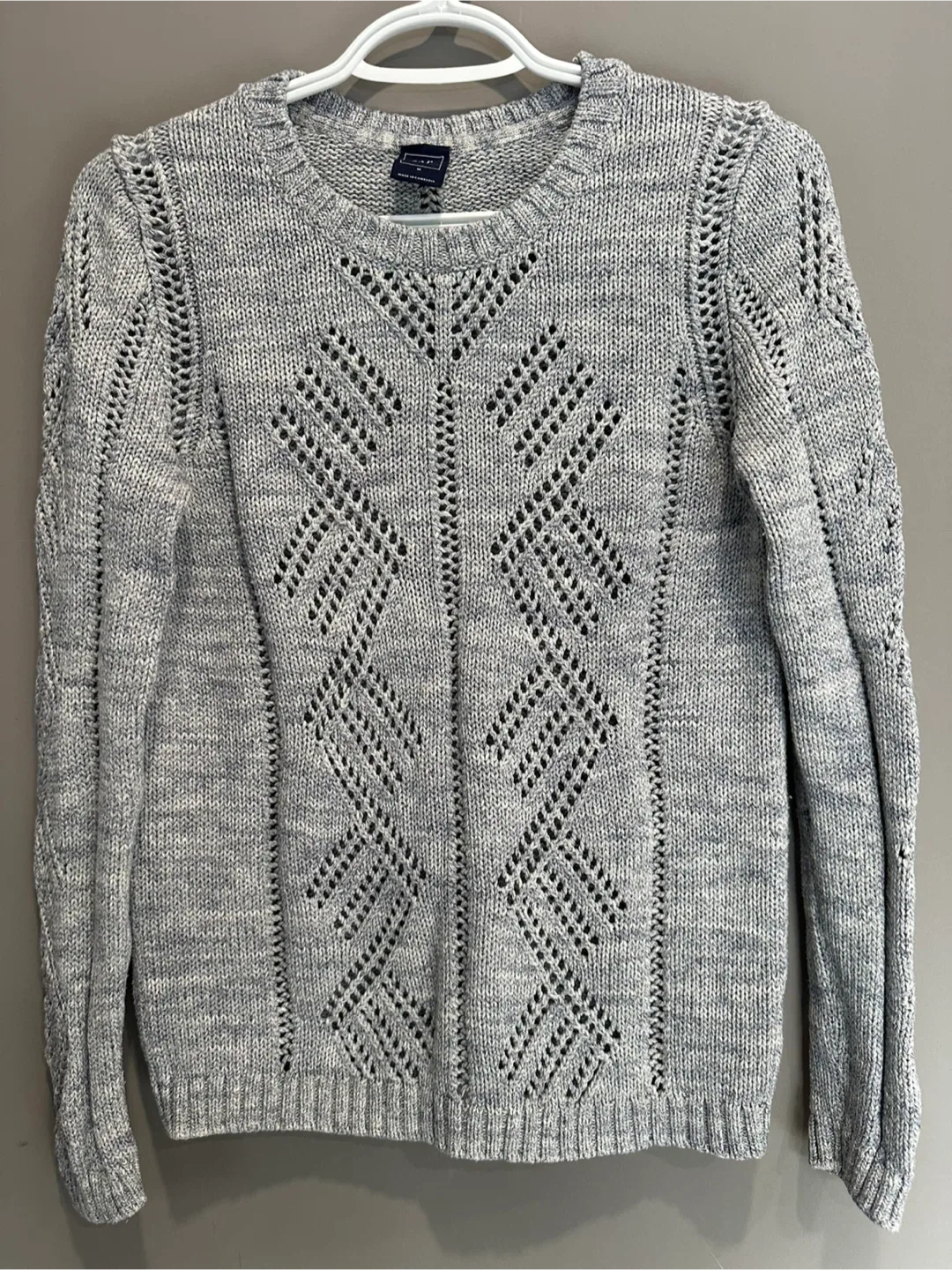 GAP Grey-Blue Knit Sweater - Size M