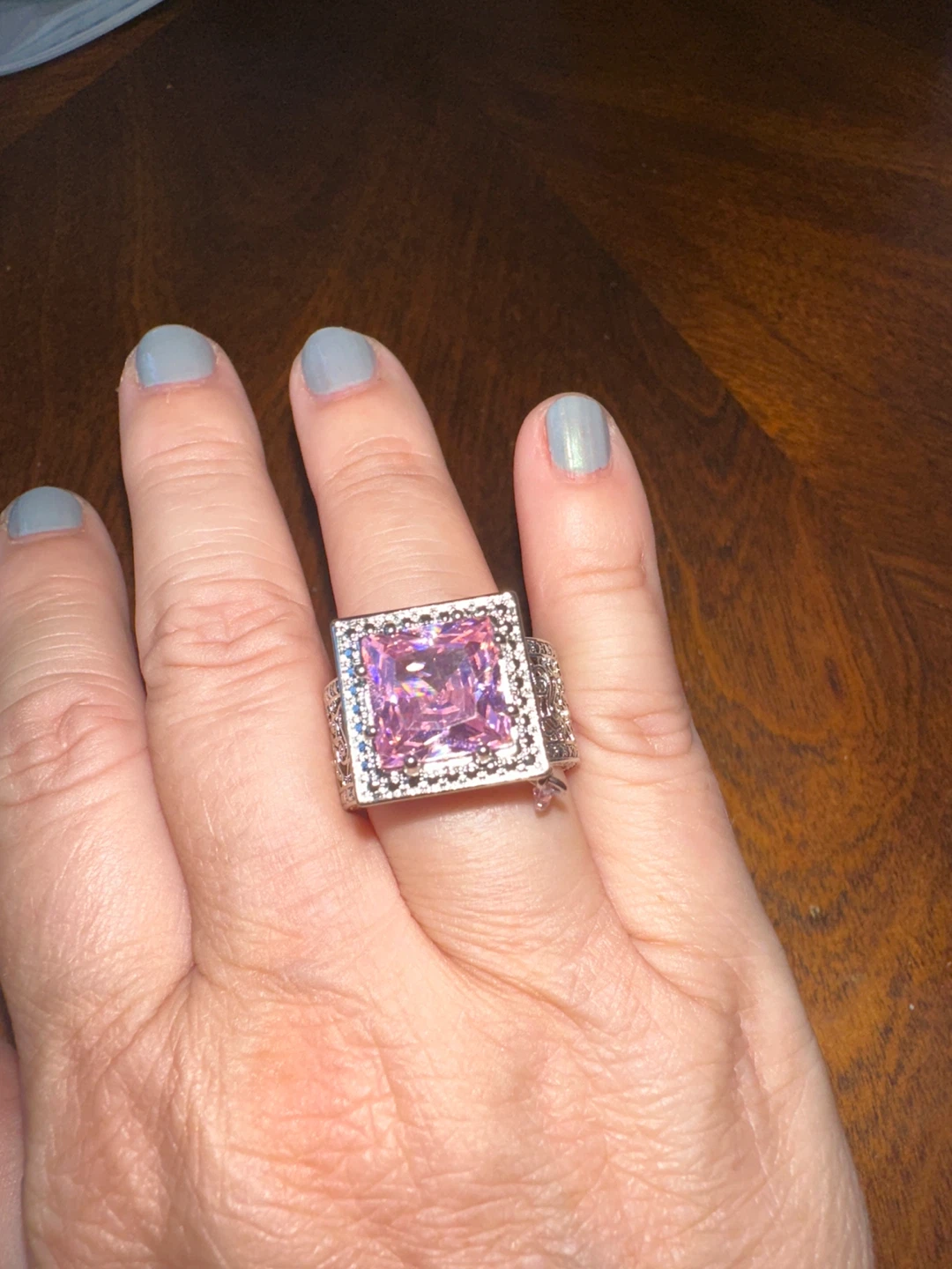 Pink Gemstone Ring - photo 2