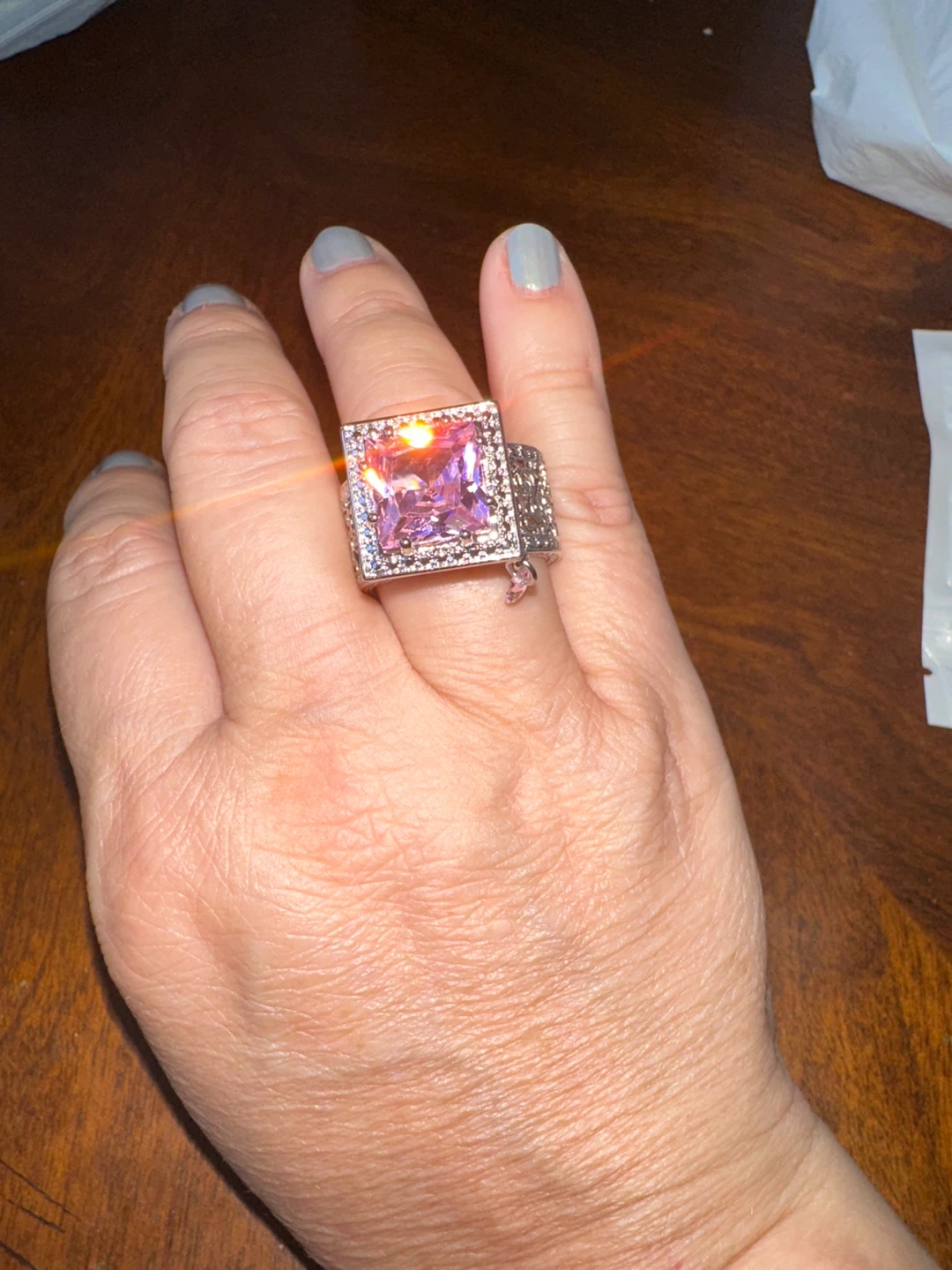Pink Gemstone Ring