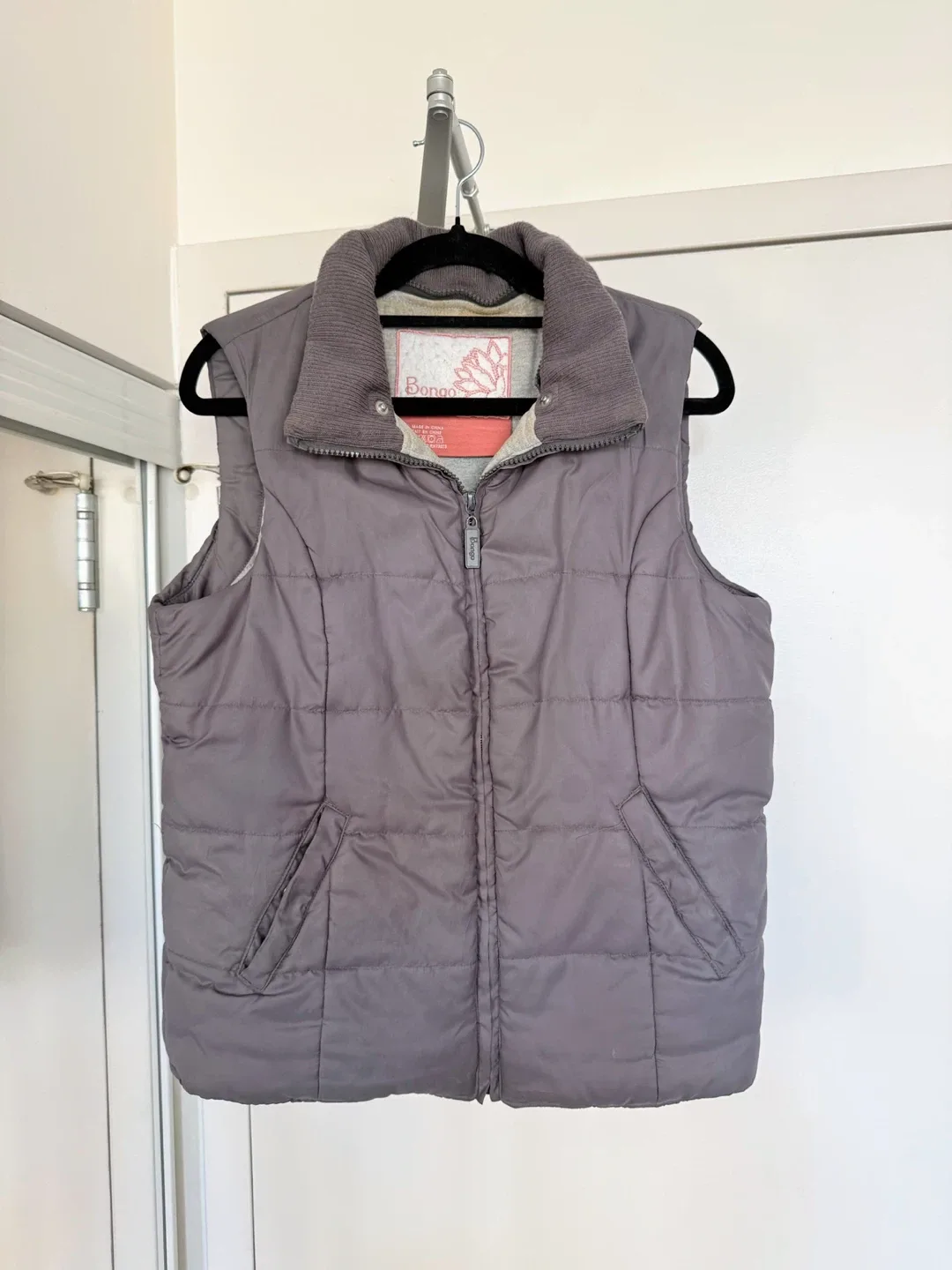 Grey Puffer Vest - Size M thumbnail