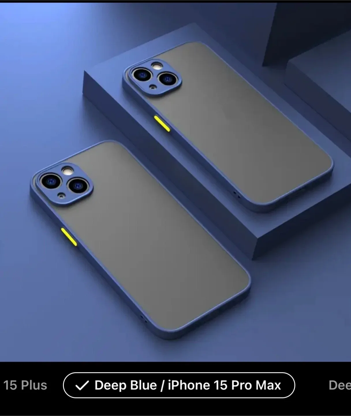 Deep Blue iPhone 15 Pro Max Case