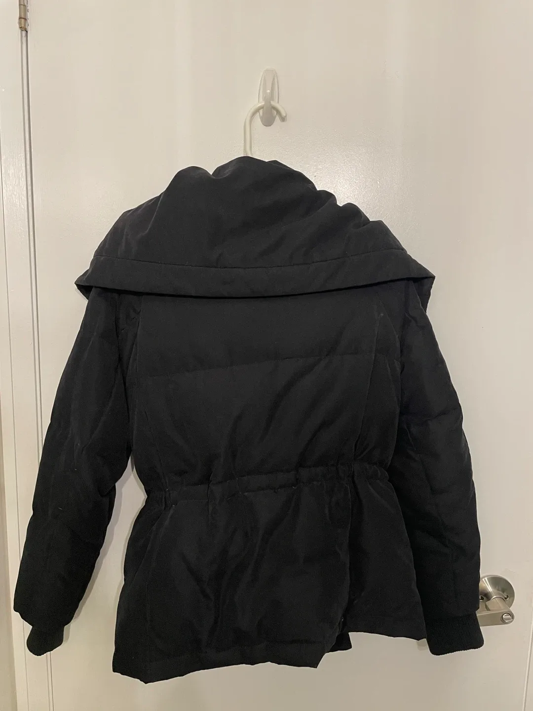 DKNY Black Down Puffer Coat (Small) image indicator(2)