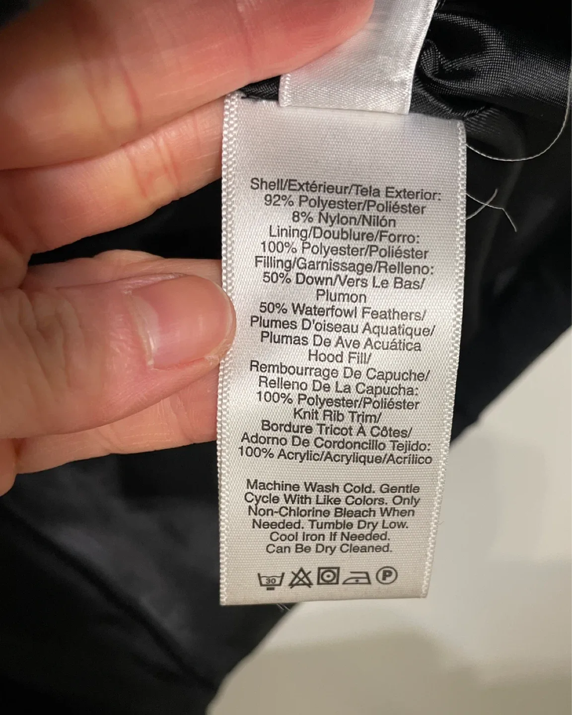 DKNY Black Down Puffer Coat (Small) image indicator(4)