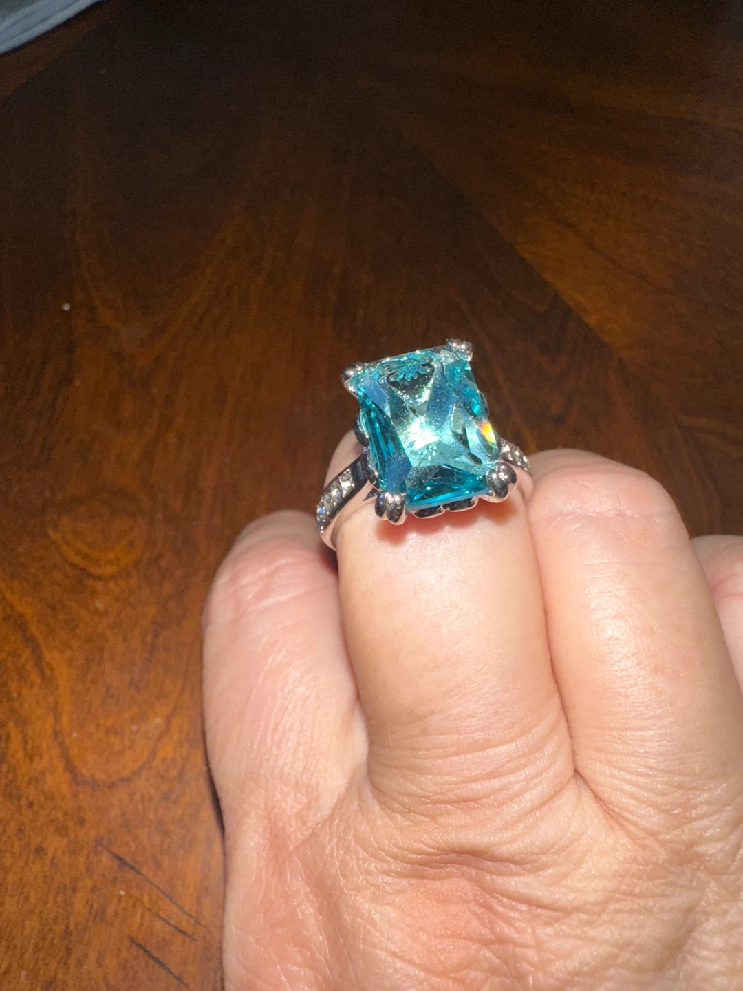 Blue Gemstone Ring - photo 2