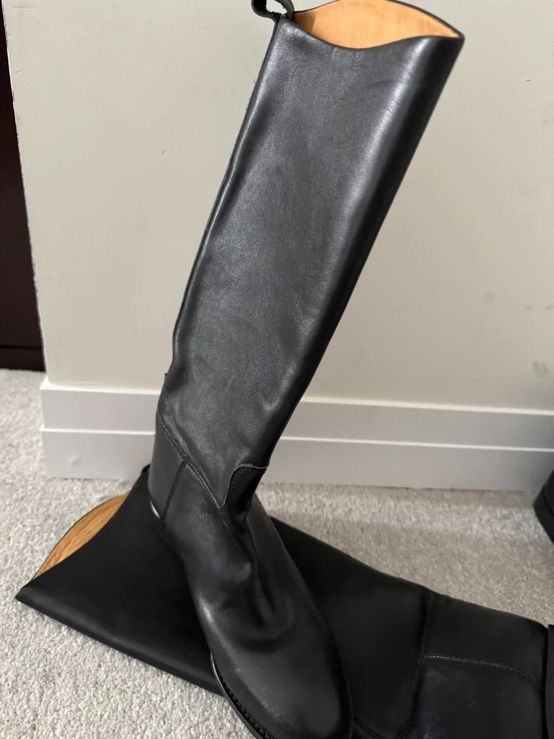 Authentic Hermès Black Leather Riding Boots - Size 36 thumbnail