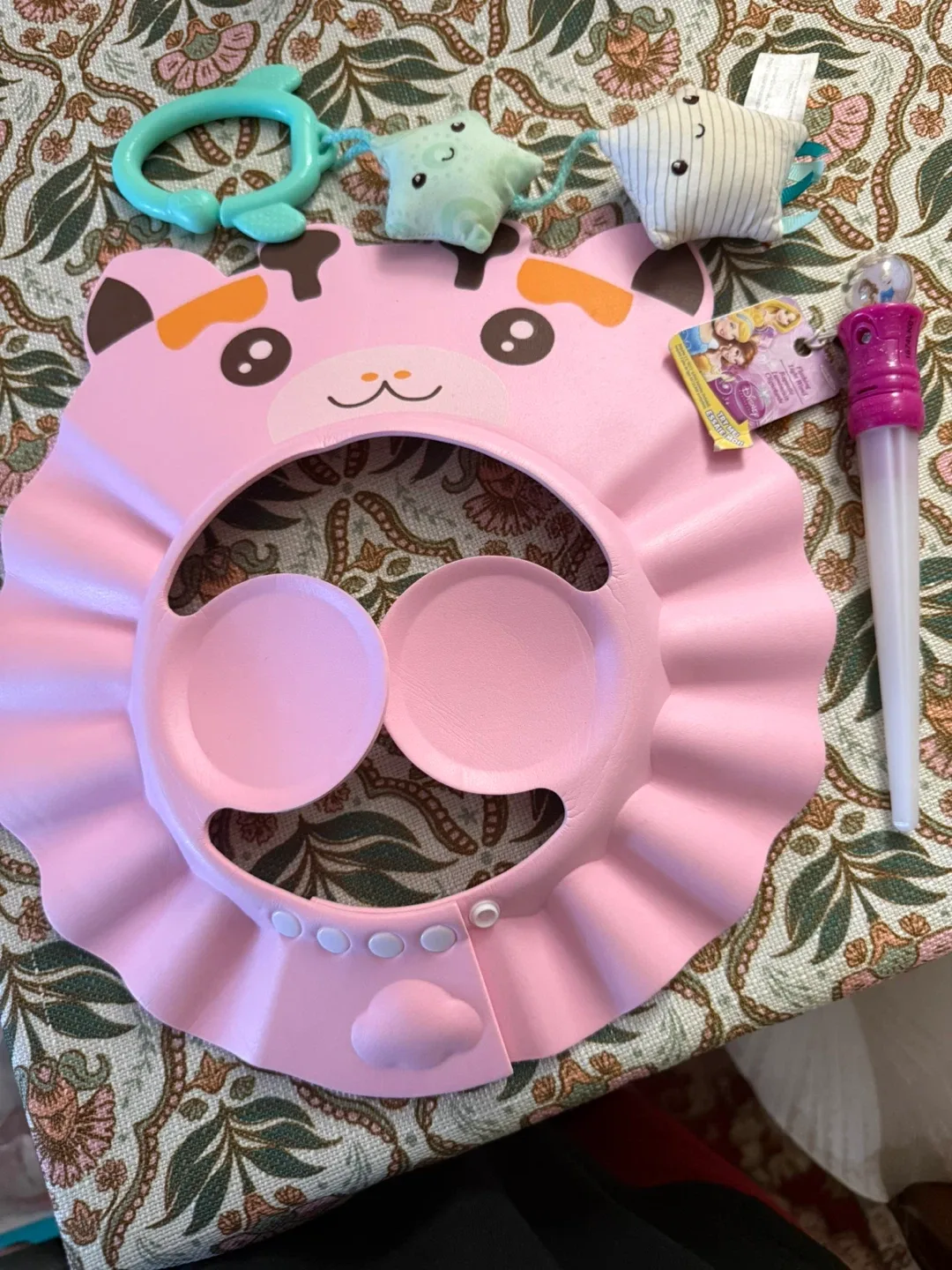 Pink Baby Bath Visor with Toys thumbnail