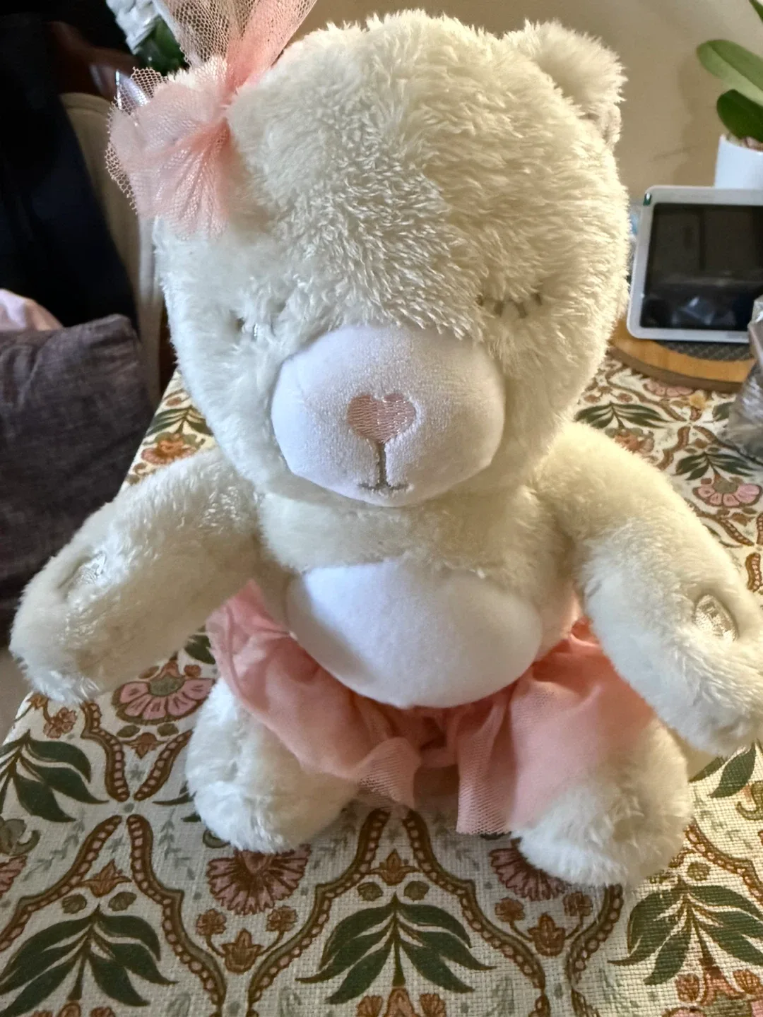 Bunny Plush Toy with Pink Tutu- no battery included thumbnail