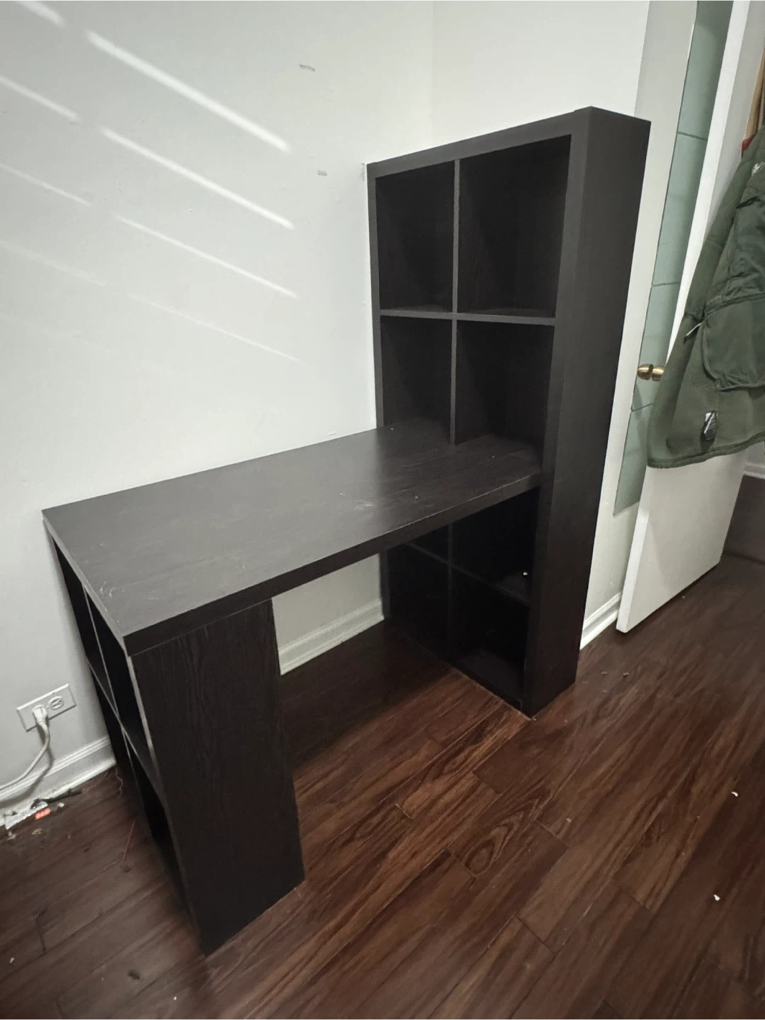 IKEA Kallax Desk Combination - Black-Brown
