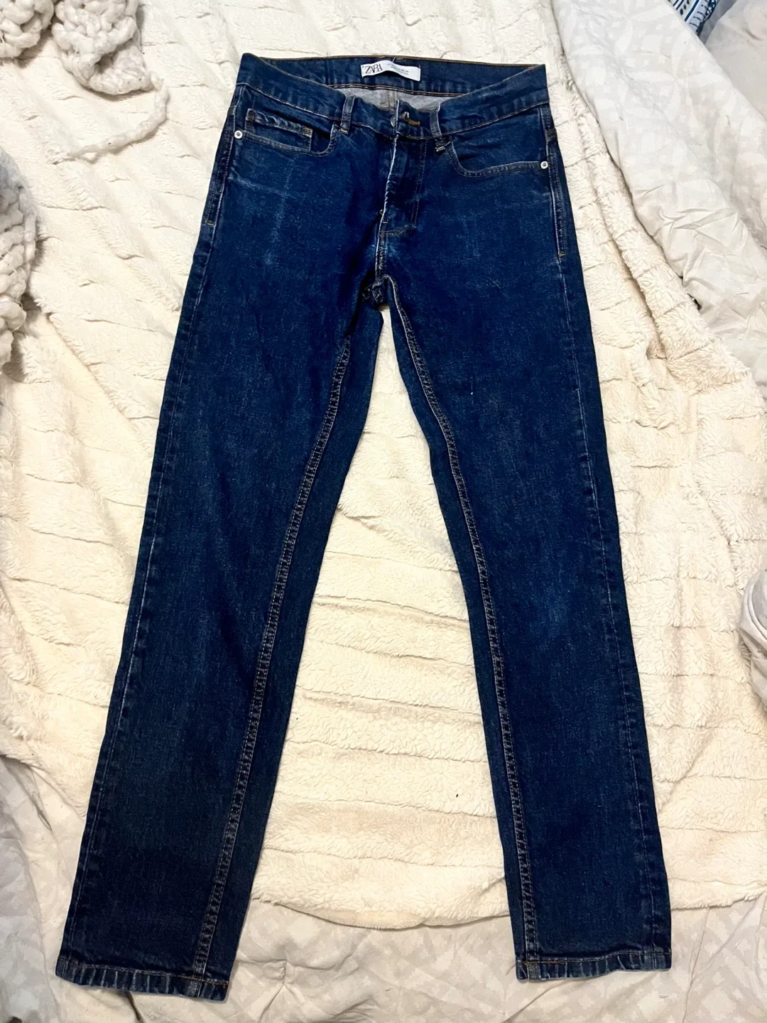 Zara Dark Blue Jeans - Size 30 image indicator(2)