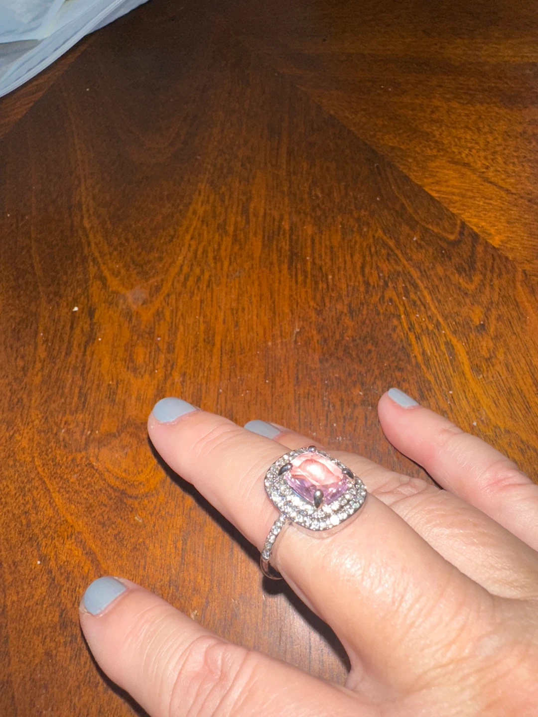 Pink Gemstone Ring - photo 2