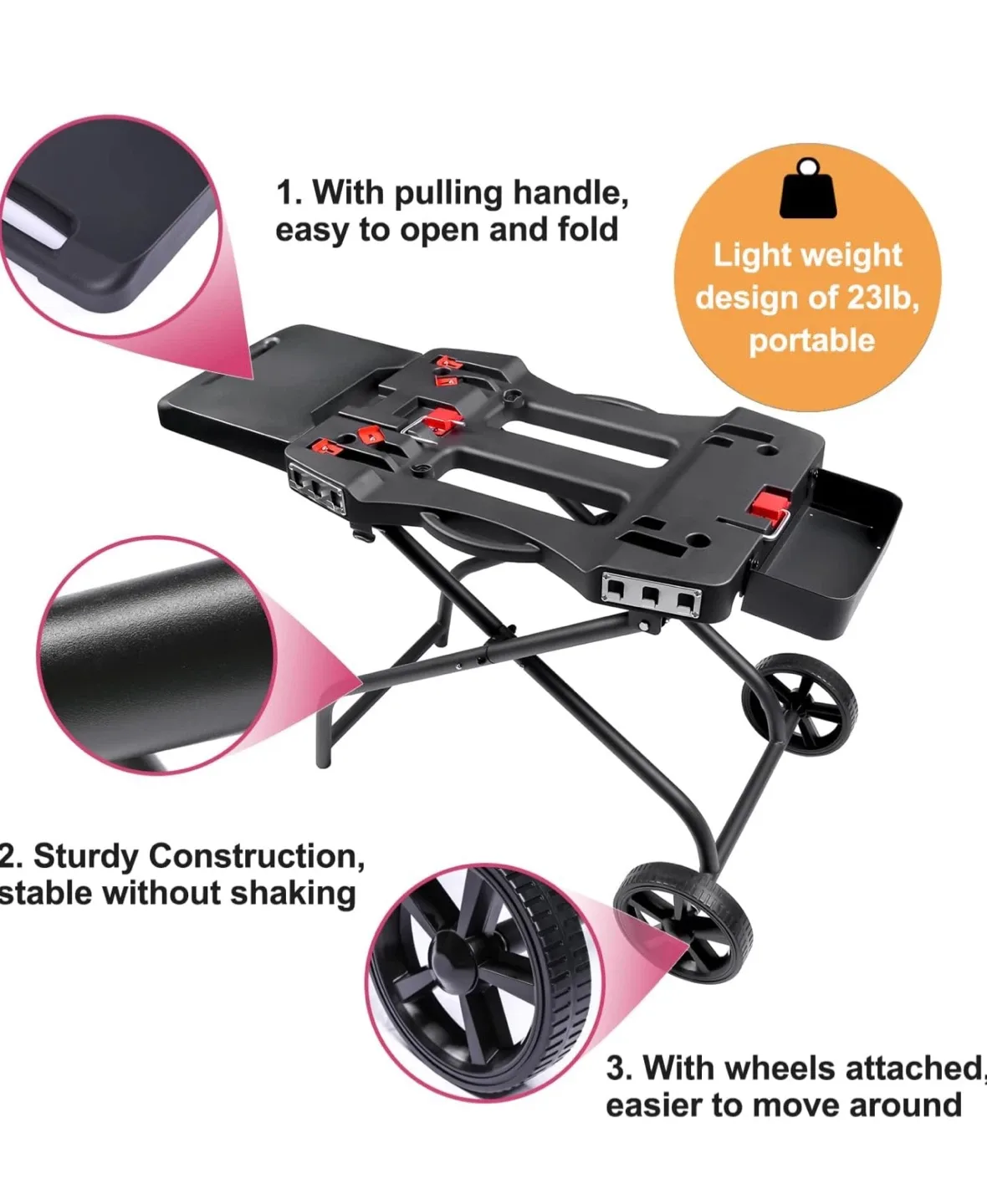 Searcook Portable Grill Cart - Brand new image indicator(4)