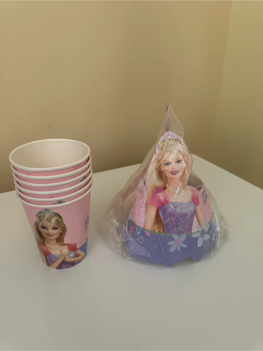 Barbie Party Cups & Hat