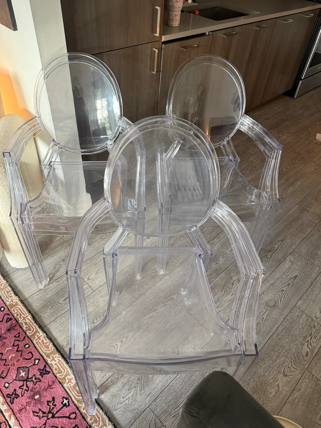 Kartell Ghost Chairs - set of 6! Retails for $600 image indicator(5)