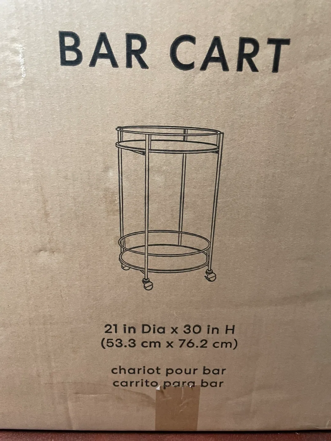Studio 3B Bar Cart - 21x30 in image indicator(3)