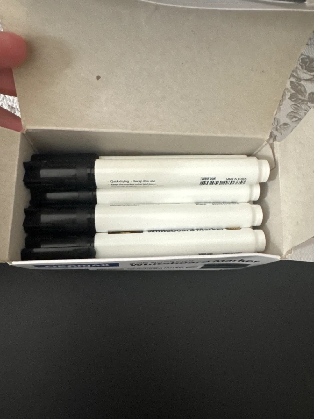 PENMAX Whiteboard Markers - 12 Pack Black image indicator(2)