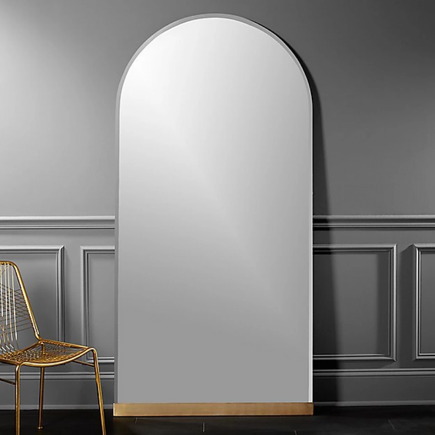 CB2 Gloss Arch Floor Mirror - like NEW! Retails for $500