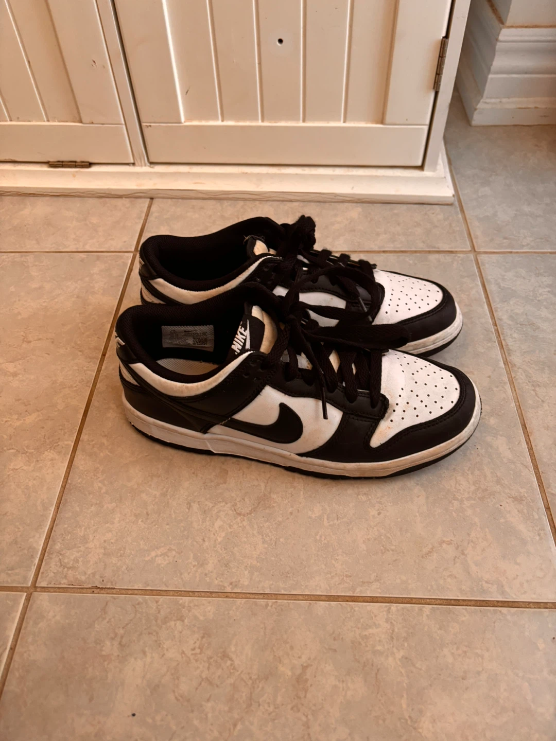 Nike Dunk Low Black/White Shoes size 5.5 - photo 2