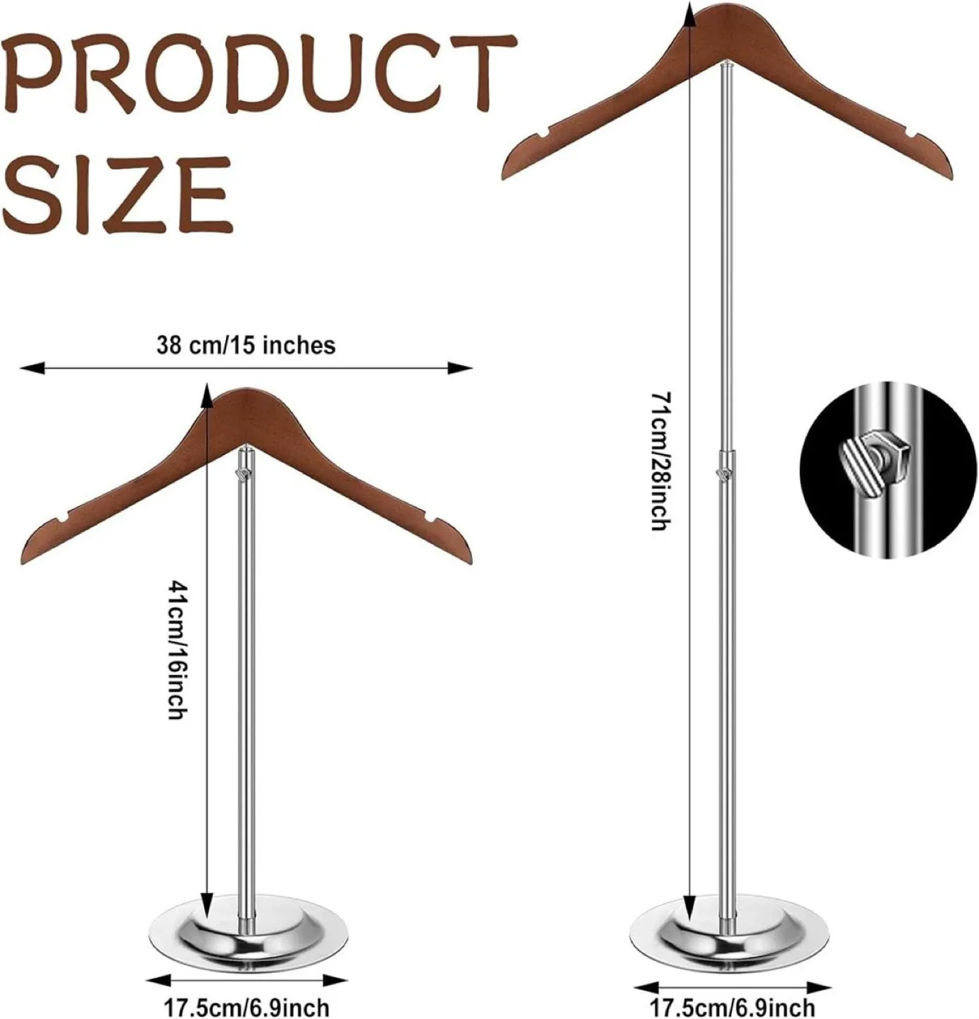 Adjustable Adult T Shirt Display image indicator(2)