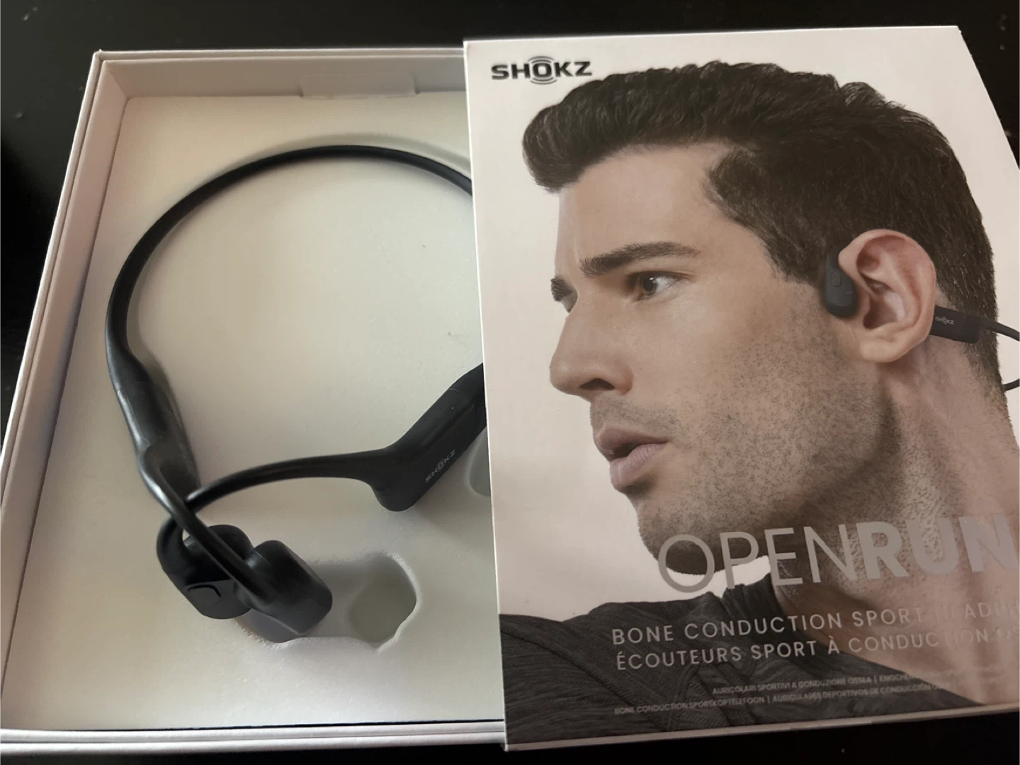 Shokz OpenRun Bone Conduction Sport Headphones - New