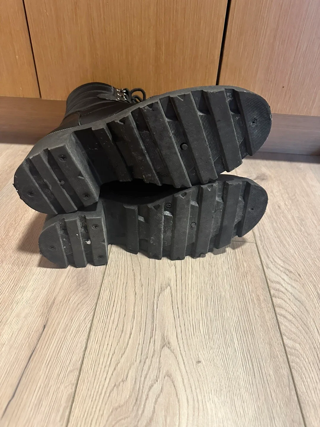 Black Lace-Up Boots Size US 9 image indicator(4)