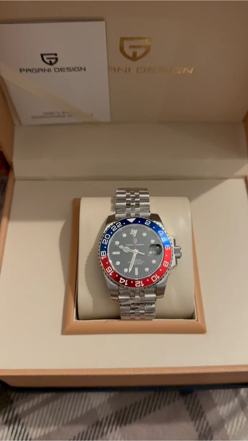 Pagani Design GMT Automatic Men Watch Brand New image indicator(5)