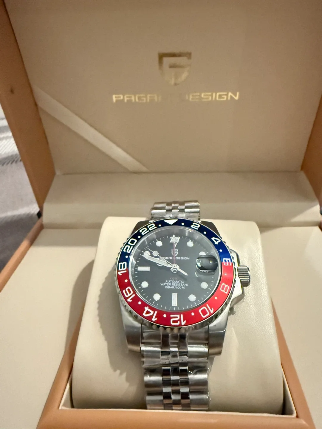 Pagani Design GMT Automatic Men Watch Brand New image indicator(3)