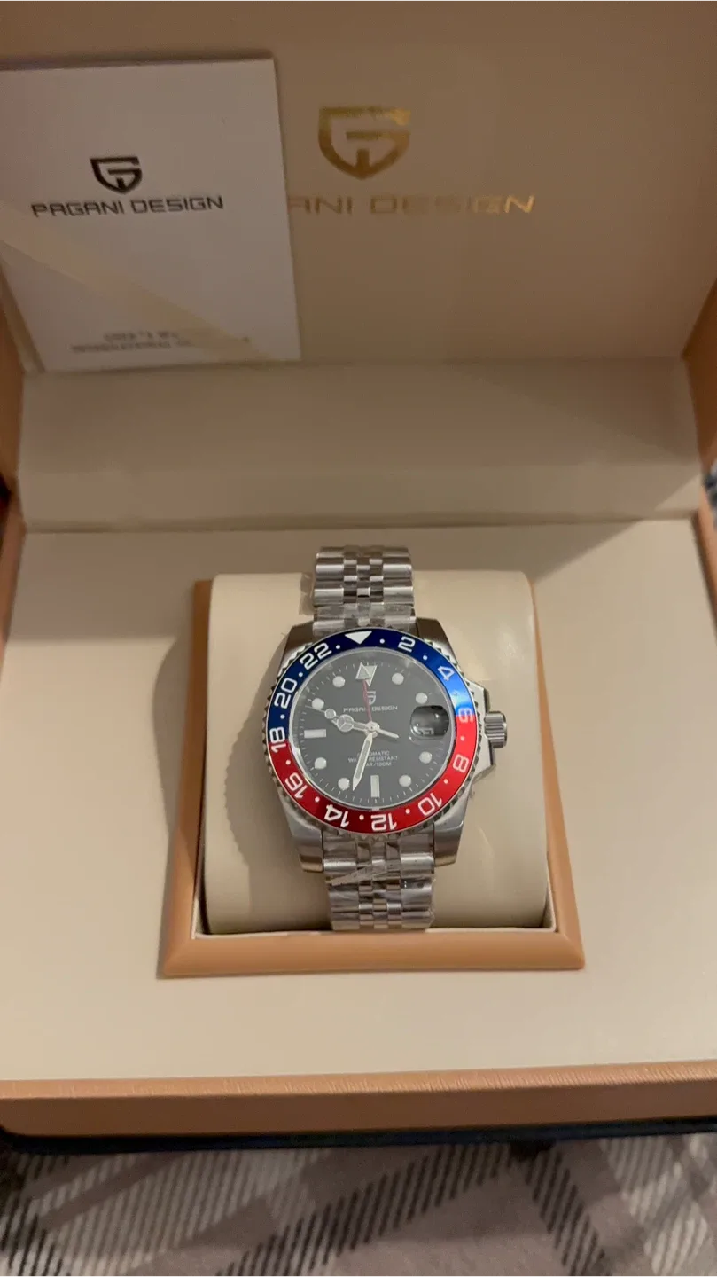 Pagani Design GMT Automatic Men Watch Brand New image indicator(6)