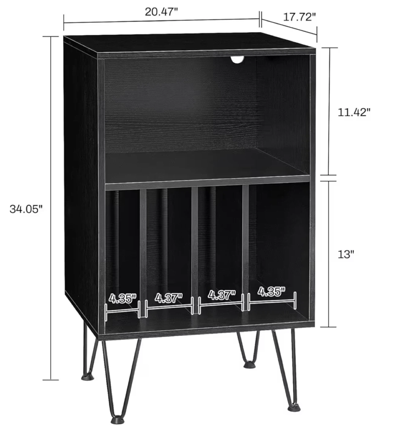 Black Shelf Unit - photo 3