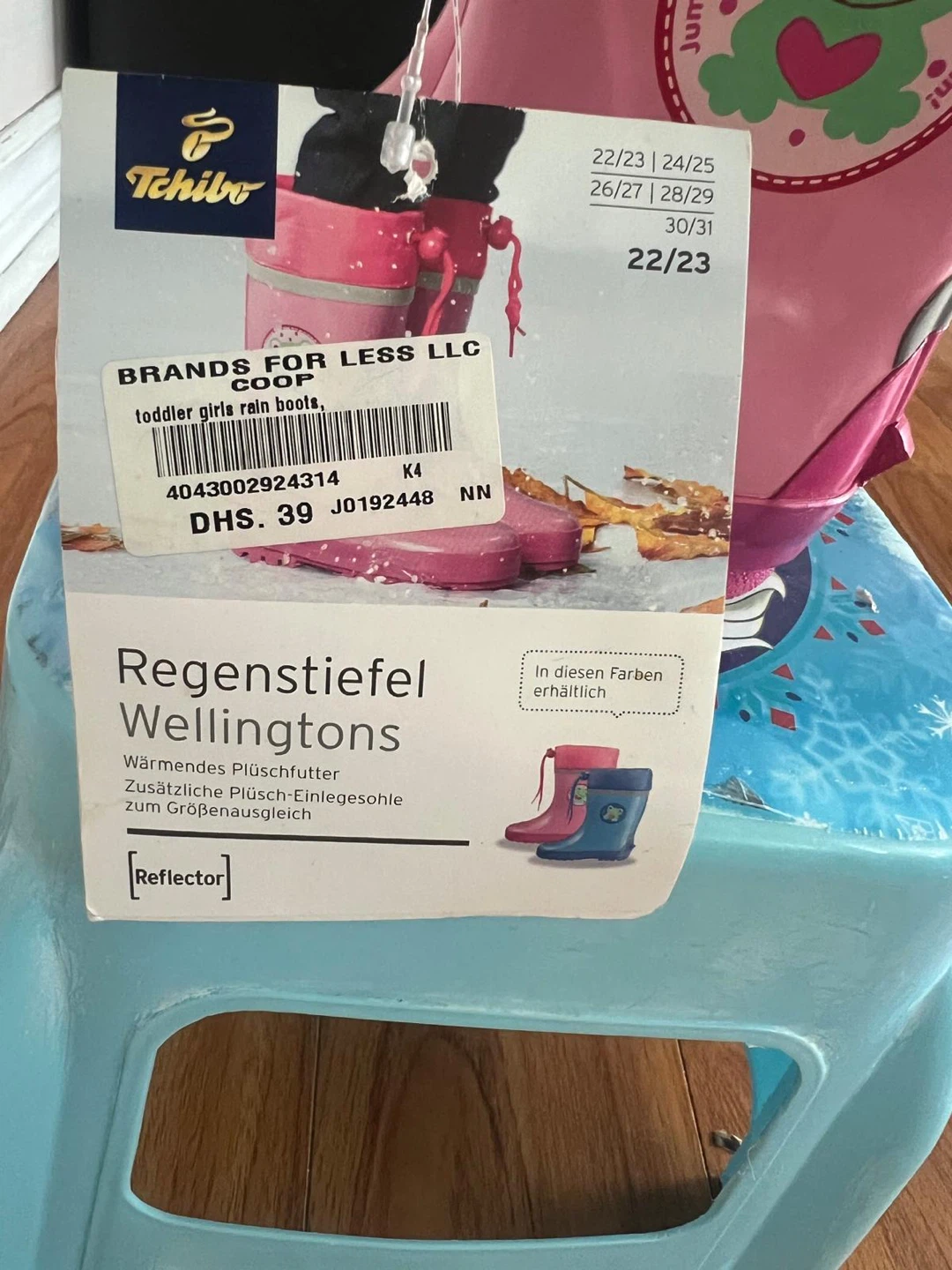 Tchibo Toddler Girls Pink Rain Boots - Size 22/23 - photo 5