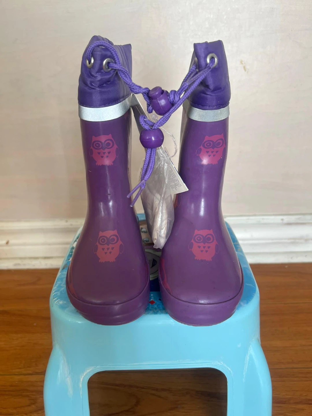 Tchibo Purple Owl Rain Boots - Size 39 - photo 4