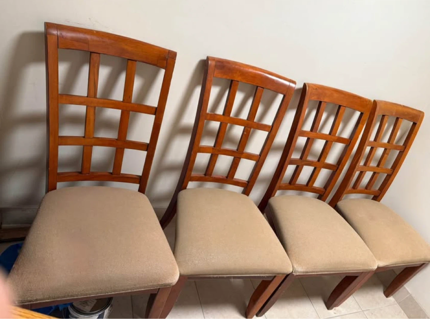 Set of 4 Wood Dining Chairs - photo 2
