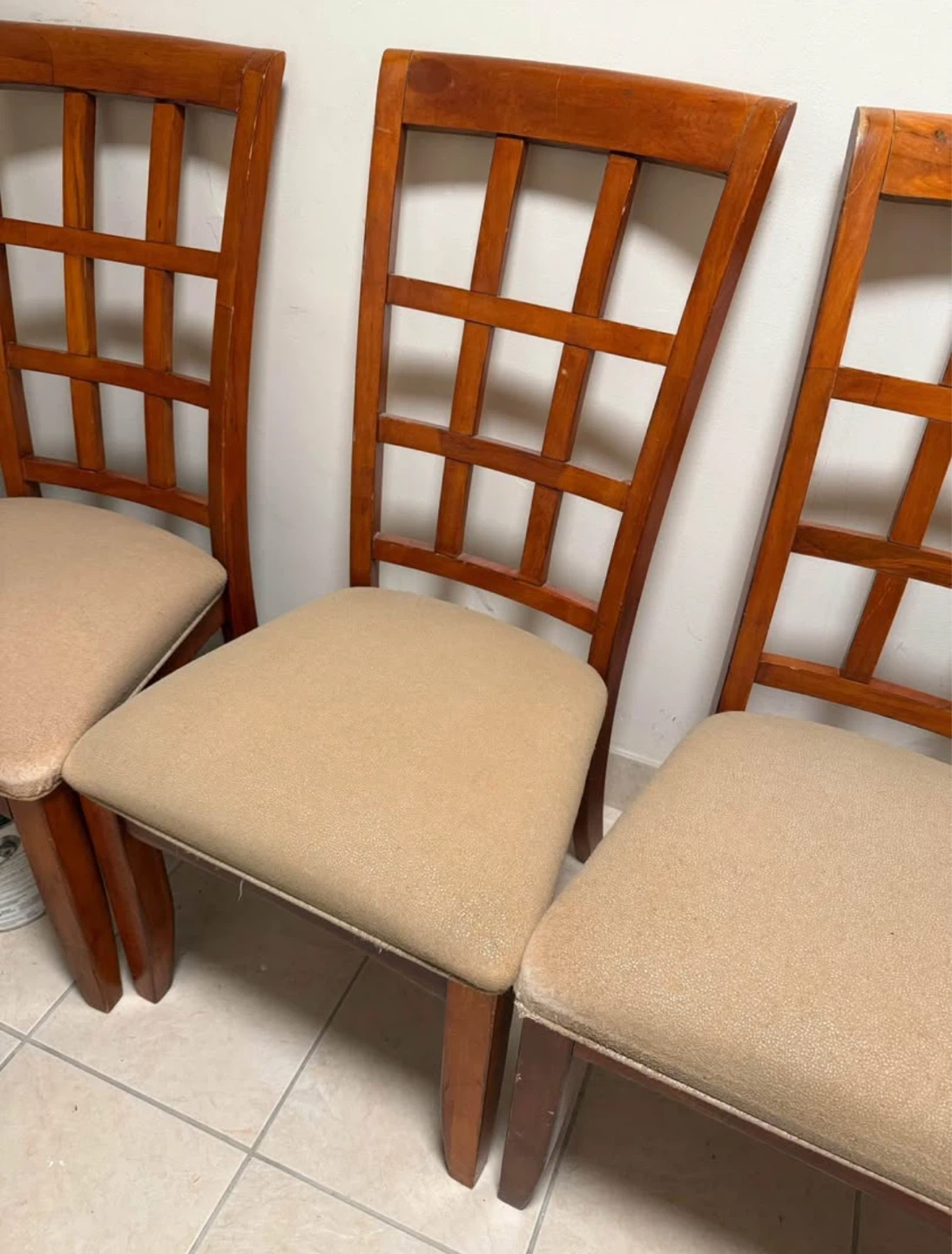Set of 4 Wood Dining Chairs - photo 3