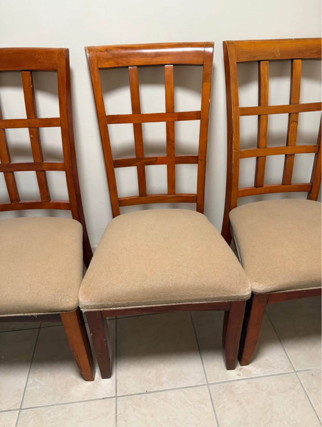 Set of 4 Wood Dining Chairs - photo 4