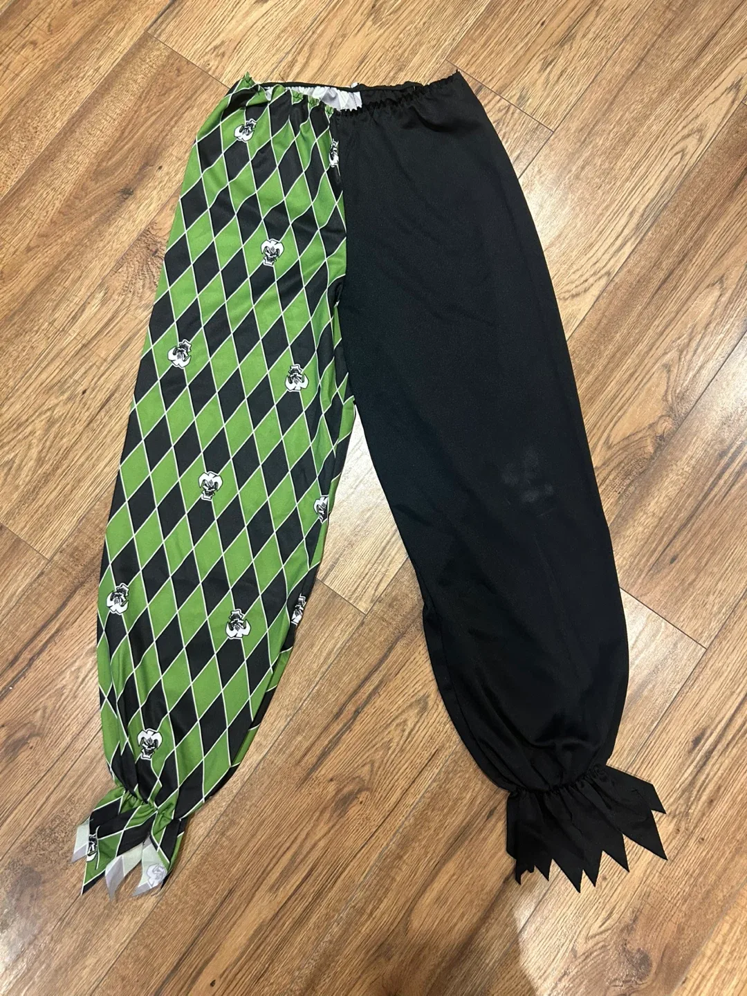 Kids Green Scary Jester Costume - Large image indicator(8)