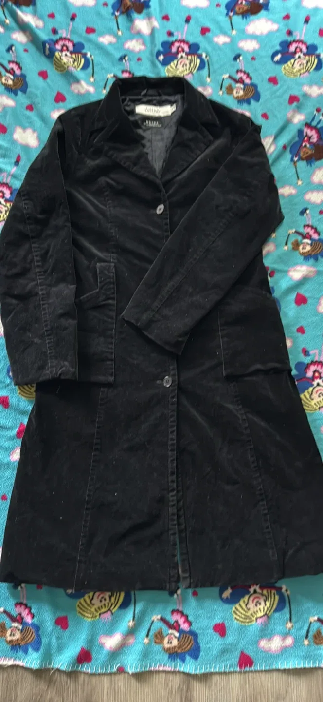 InWear Meida Black Velvet Coat Size 10 image indicator(2)