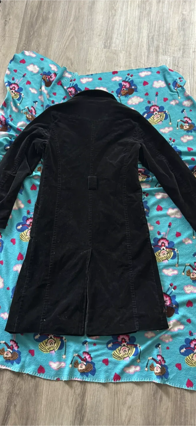 InWear Meida Black Velvet Coat Size 10 image indicator(3)