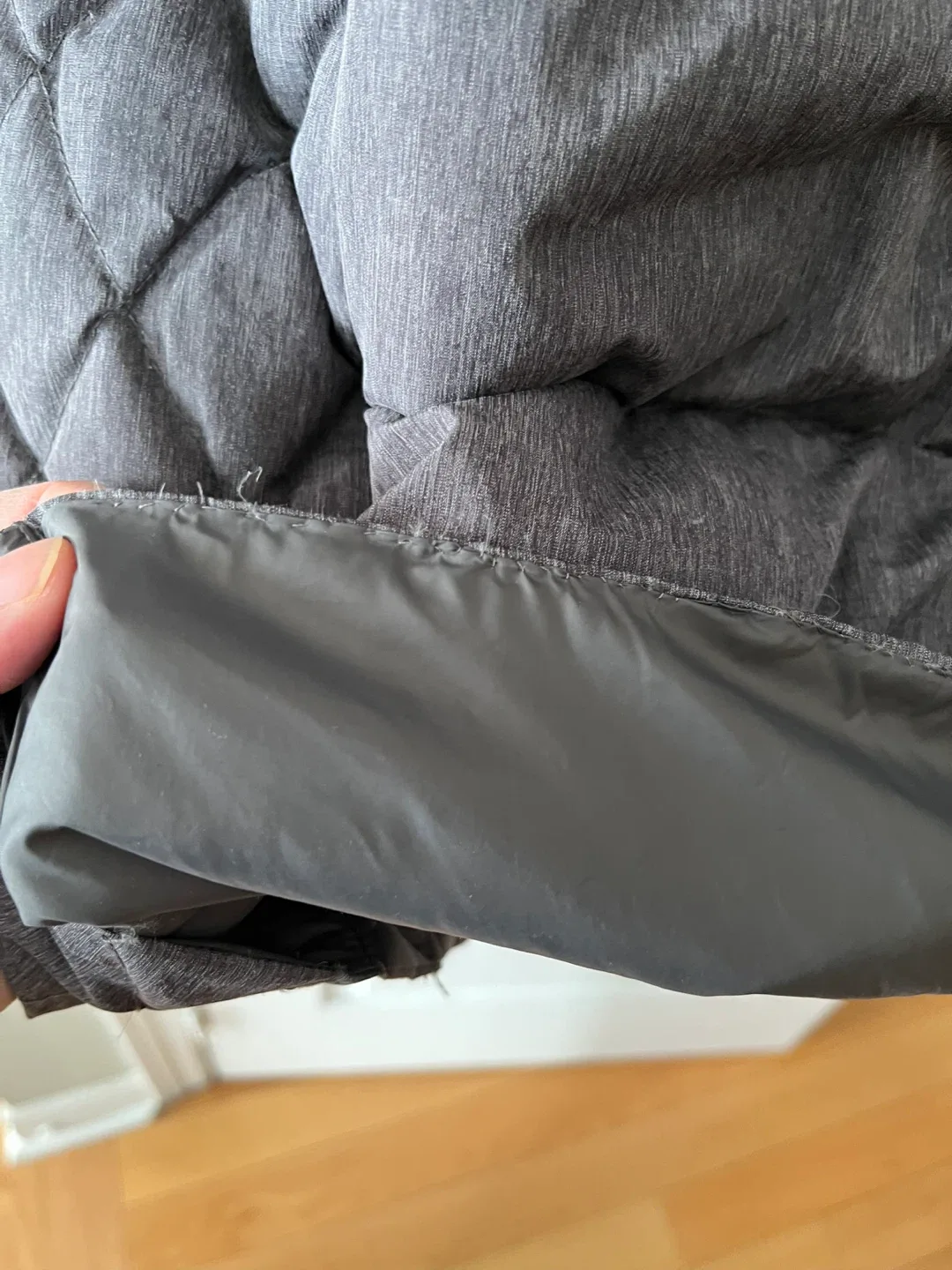 Anne Klein XL Grey Packable Down Coat image indicator(4)