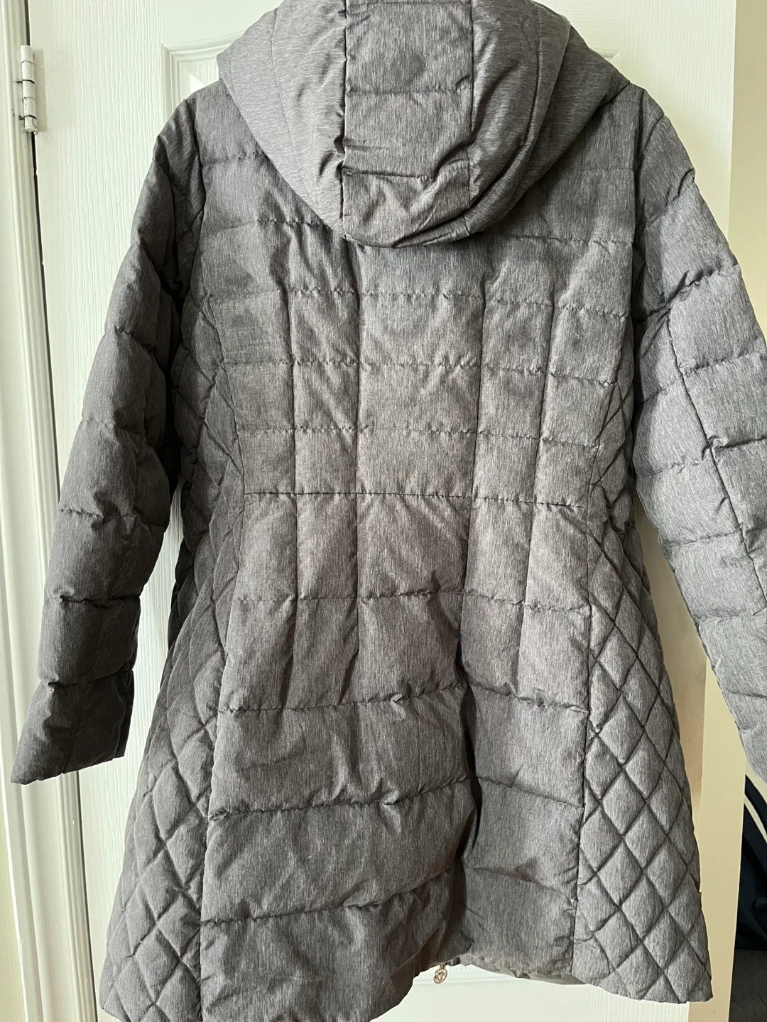 Anne Klein XL Grey Packable Down Coat image indicator(3)
