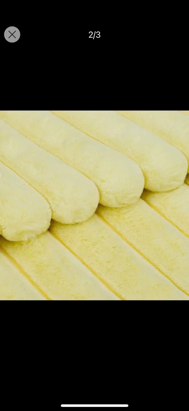 Brand new Yellow Plush Throw Pillow Cover 25 by 25” image indicator(2)