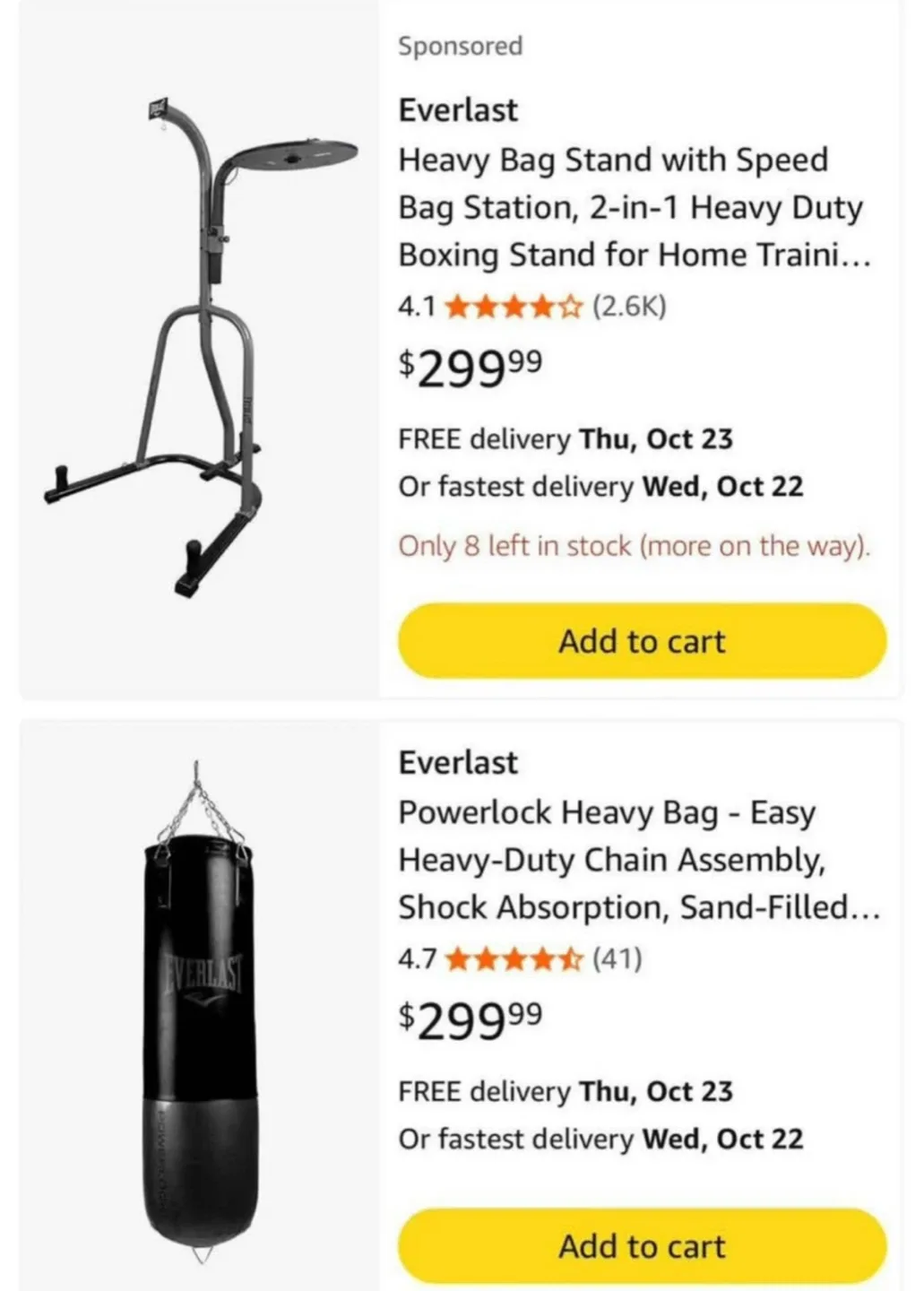 Everlast Heavy duty Boxing Bag with Stand image indicator(3)