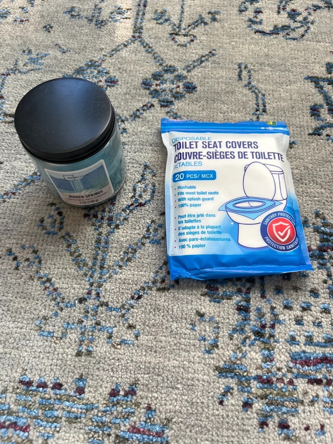 FREE Candle & Disposable Toilet Seat Covers