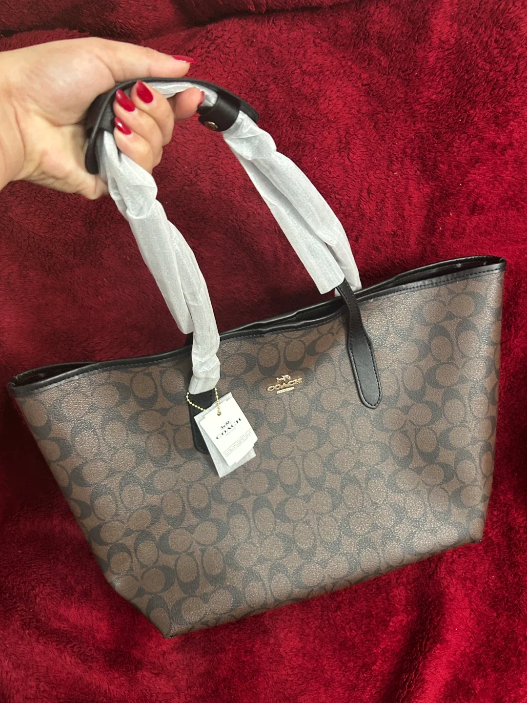 Inspired New Coach Signature Jacquard Tote Bag