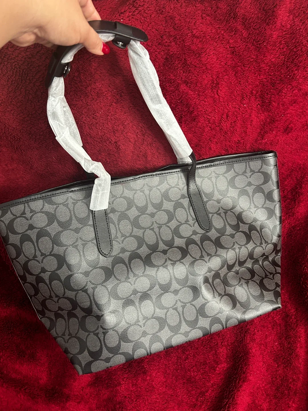 Inspired New Coach Tote Bag - Black/Grey image indicator(3)