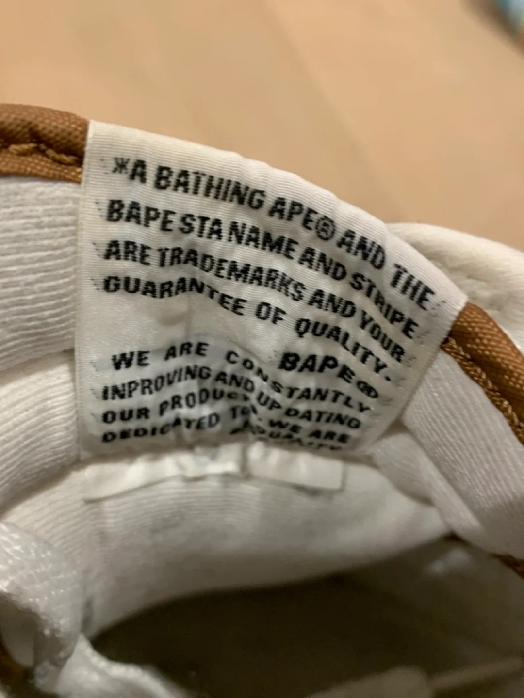 💛 Women’s Size 8 Bathing Ape BAPE STA Brown/Yellow Sneakers 💛 image indicator(3)