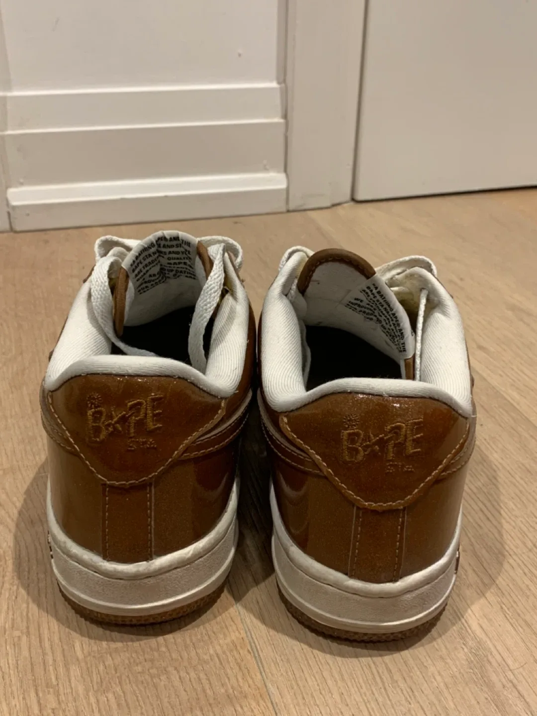 💛 Women’s Size 8 Bathing Ape BAPE STA Brown/Yellow Sneakers 💛 image indicator(7)