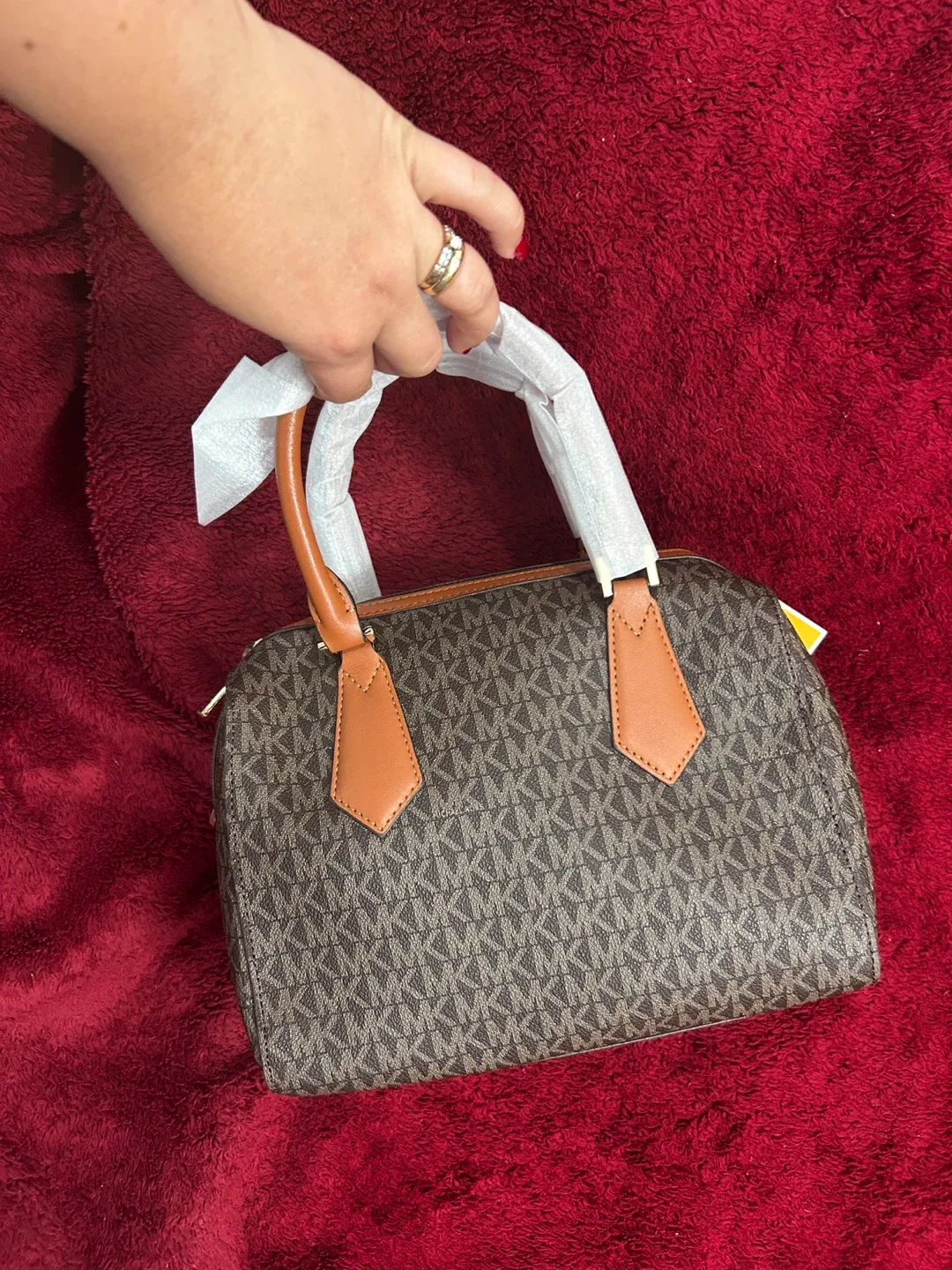 Inspired Michael Kors Satchel - Brown, Like New image indicator(2)