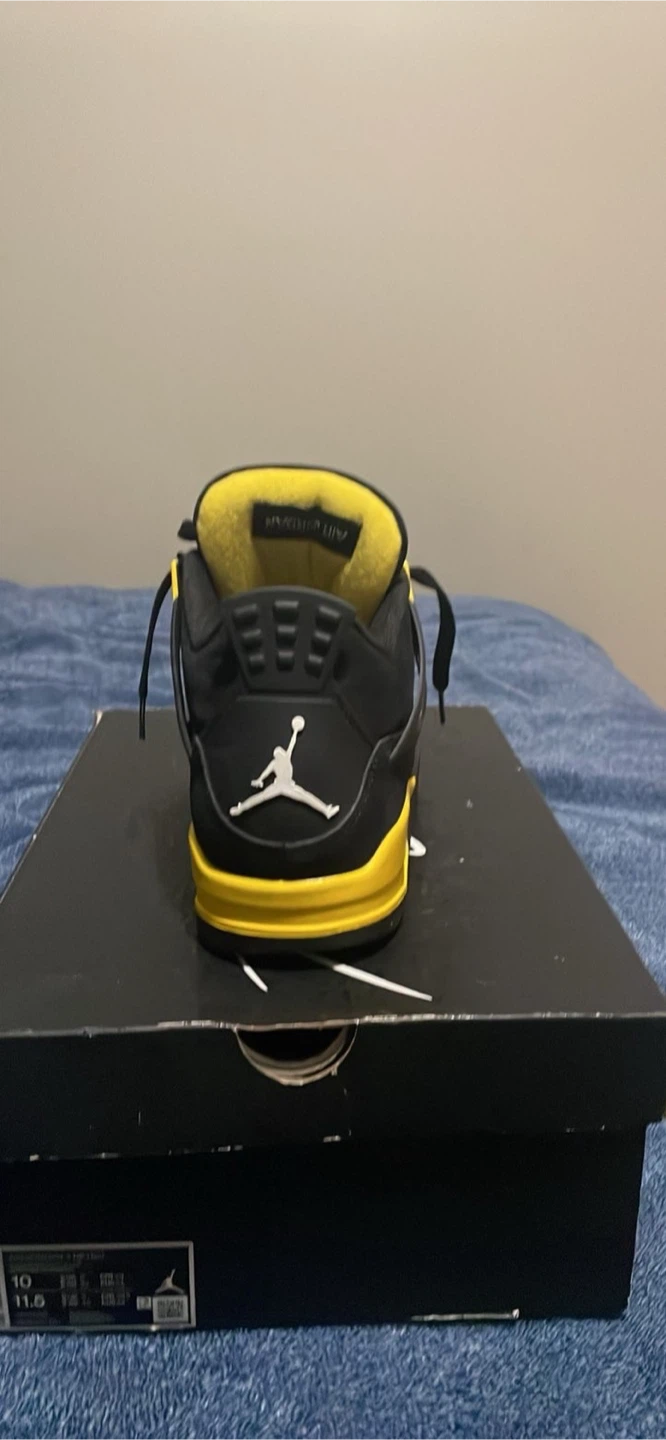 Jordan 4 Retro Black Lightning Size 10 - photo 3