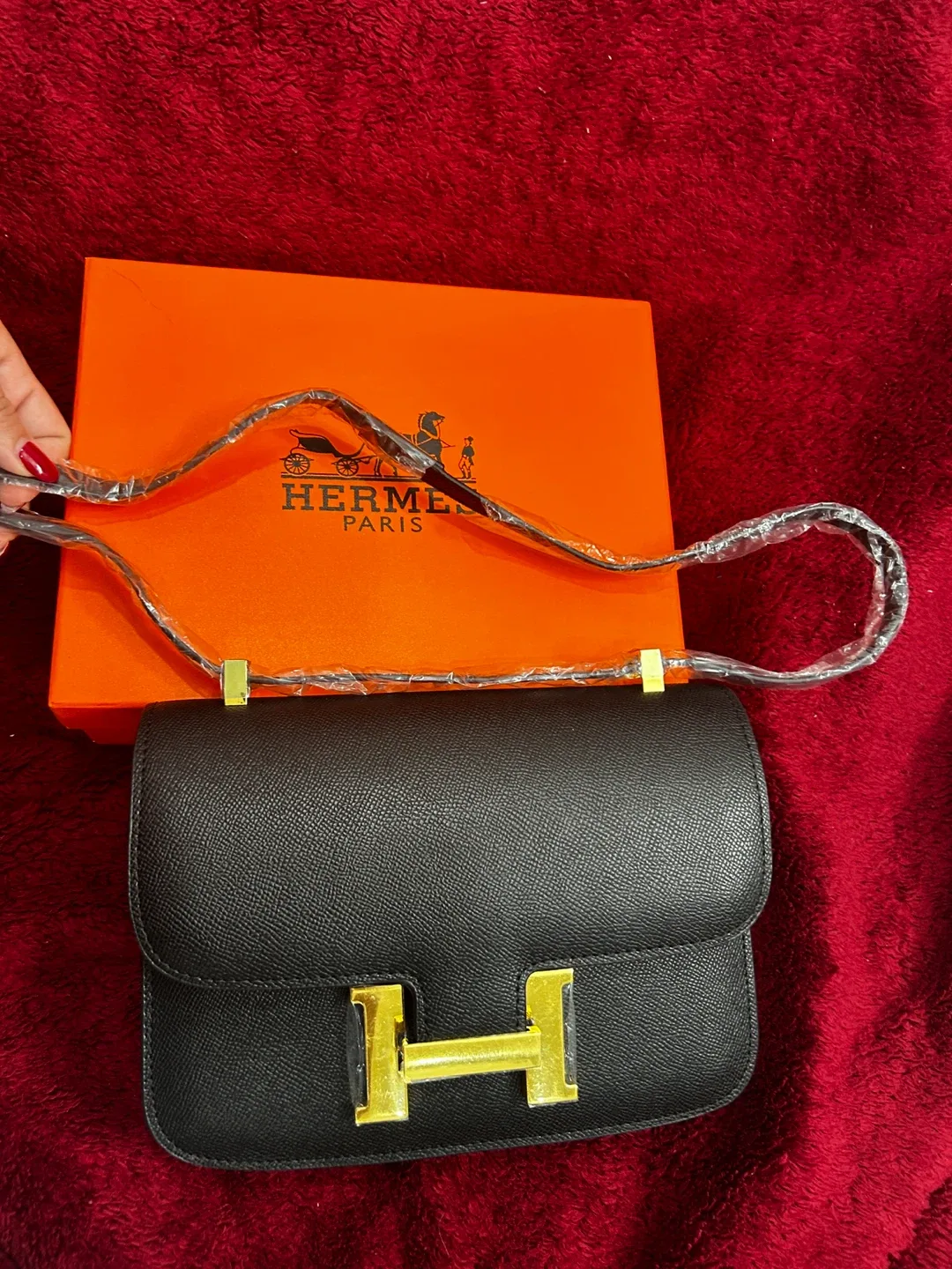 Inspired Hermès Constance 24 Black Gold Hardware image indicator(2)