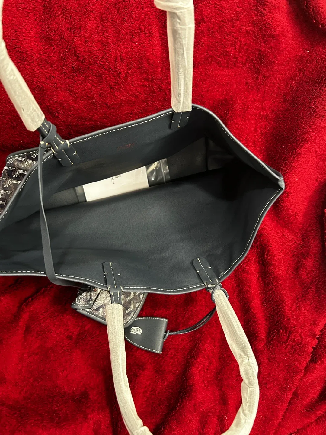 Inspired Goyard Blue Tote Bag with Pouch - New image indicator(3)